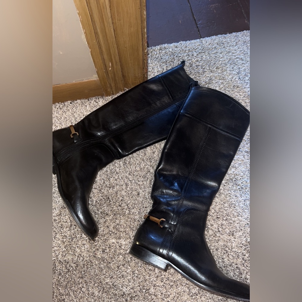 Tory Burch black riding boots
